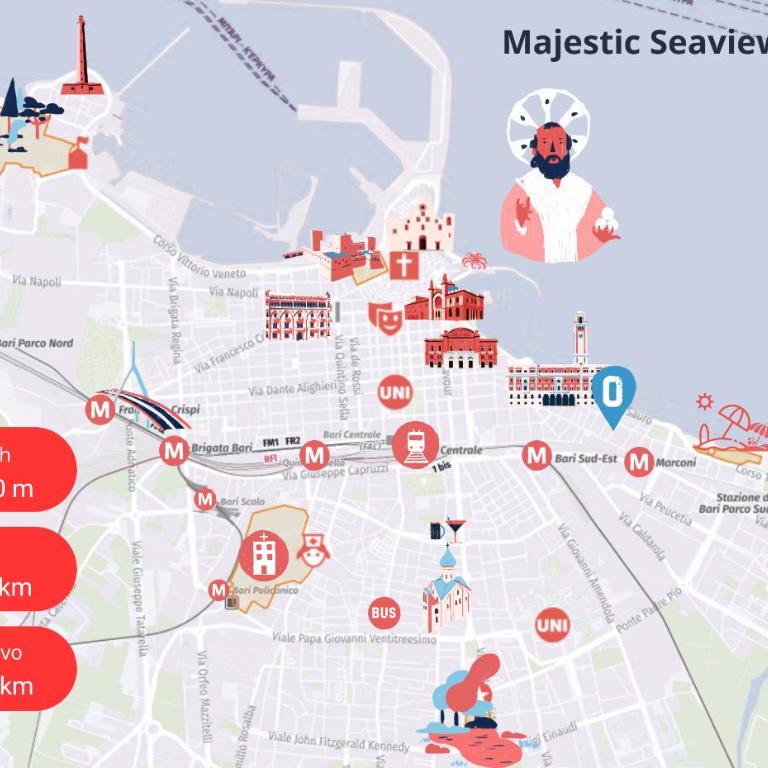 Majestic Seaview Apartment - Bari Centro - Appartamento con 3 Camere da Letto - 45