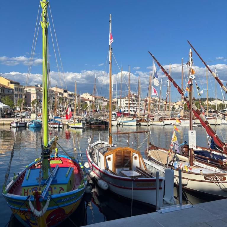 Sanary sur mer Location maison plein pied moderne 4 personnes bel espace extérieur entièrement clôturé parking gratuit à 7 minutes centre ville en voiture - Casa con 1 dormitorio - 24