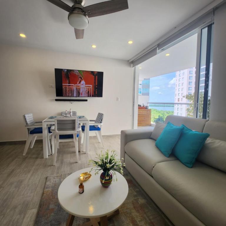 Cartagena Exclusive Apartment with Jacuzzi - Apartamento de 1 dormitorio con balcón y vistas al mar - 17