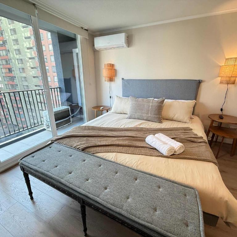 HOM I WiFi AA 4 minutos del Metro Santa Lucia - Apartment - 4