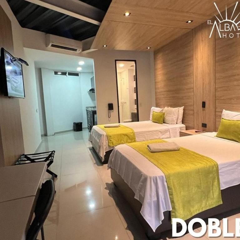 Hotel El Alba - Habitación Doble Estándar - 2 camas - 1