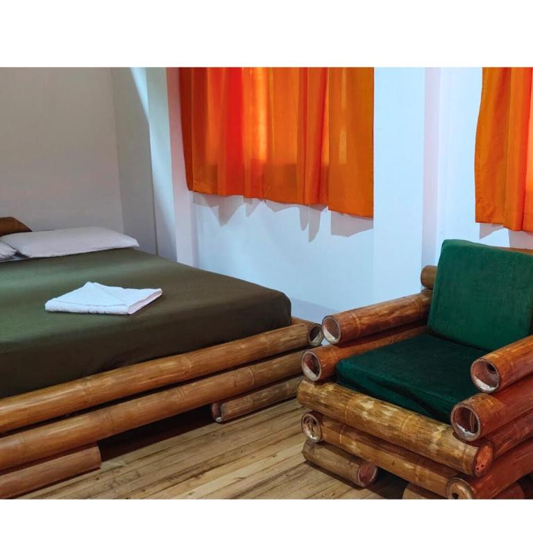 Green Lodge - Ayampe - Habitación Deluxe - 1 cama grande - 3