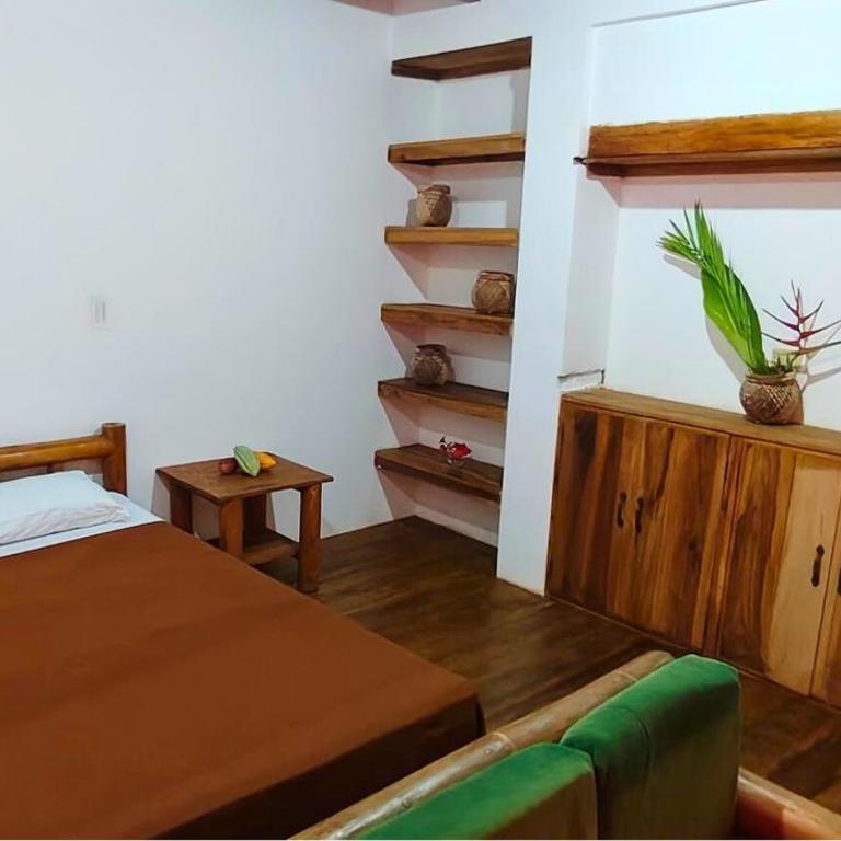 Green Lodge - Ayampe - Habitación Deluxe - 1 cama grande - 6