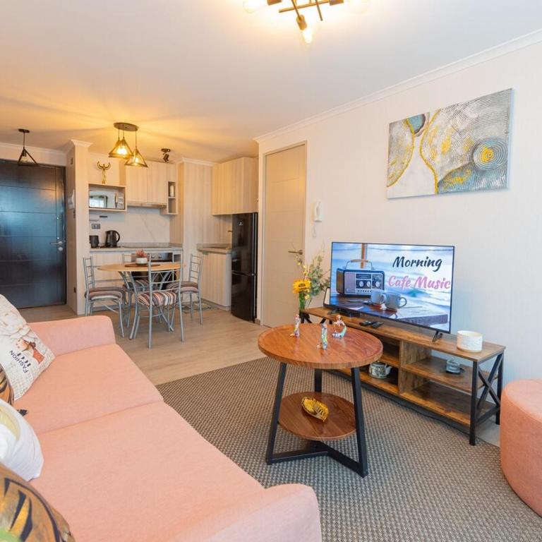 Departamento, Centro Concepción con Estacionamiento - Two-Bedroom Deluxe Apartment with Balcony - 19