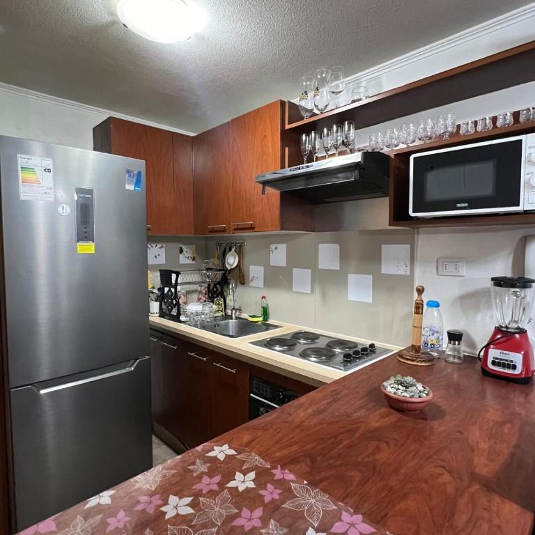 Apartamento en Santiago ,centro histórico, Dos Dormitorios, Cocina, Lavadora, WiFi y Home Office Cerca Metro Santa Ana - Apartamento de 2 dormitorios - 7