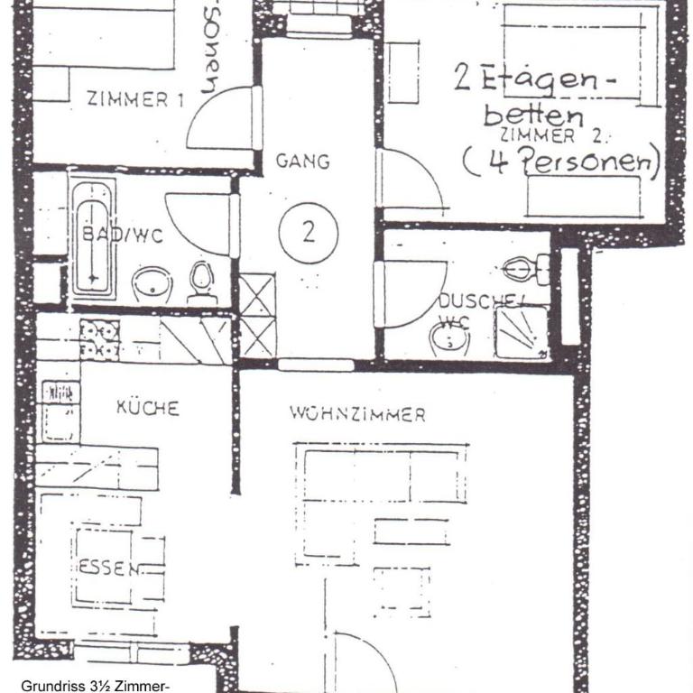 Casa Migiur 3,5 Zimmer-Apartment - Familienapartment mit 2 Schlafzimmern und Aussicht - 19