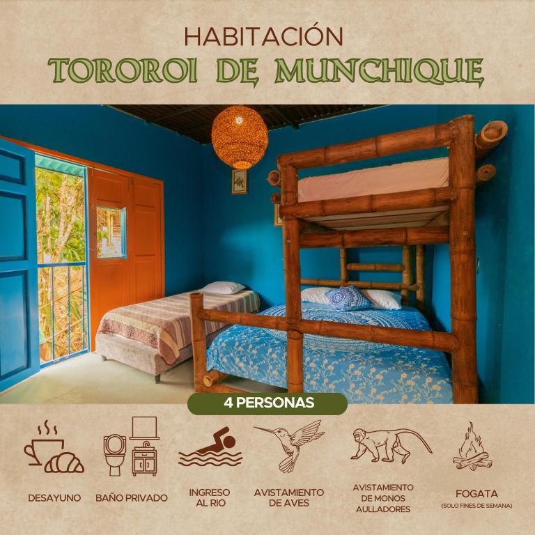 Victoria Ecolodge - Habitación Familiar con vistas a la montaña - 3