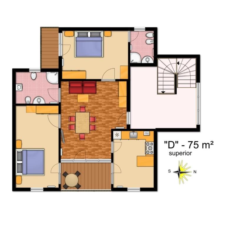 Ciasa Col Cuch - Appartamento con 2 Camere da Letto e Balcone - Mansarda - 2