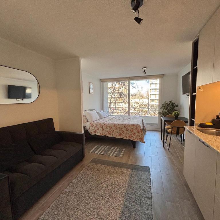 Studio Movistar Arena Santiago I Metro Toesca - Apartamento de 1 dormitorio - 2