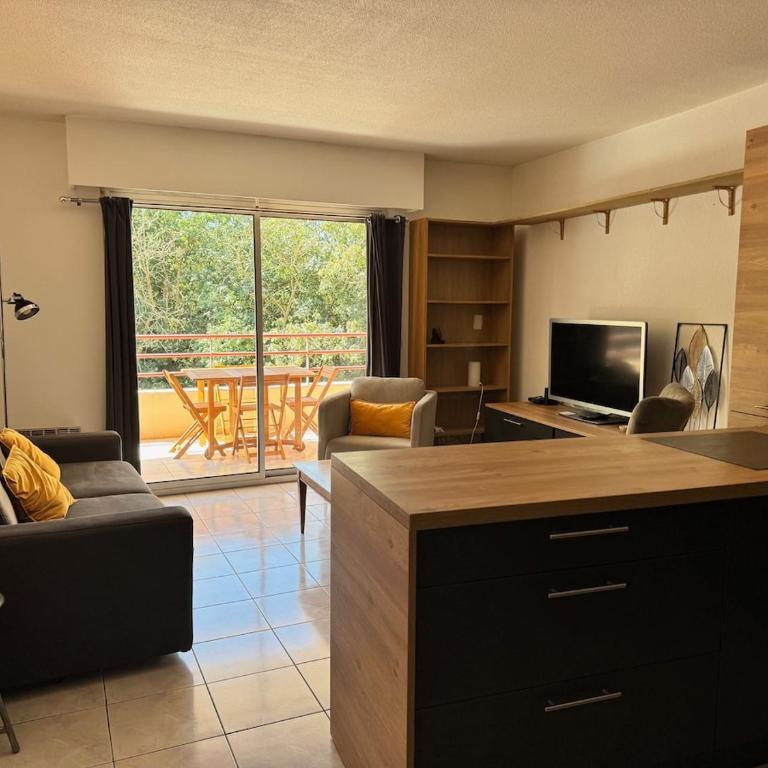 Charmant 2pcs - parking - piscine - Appartement 1 Chambre - 12