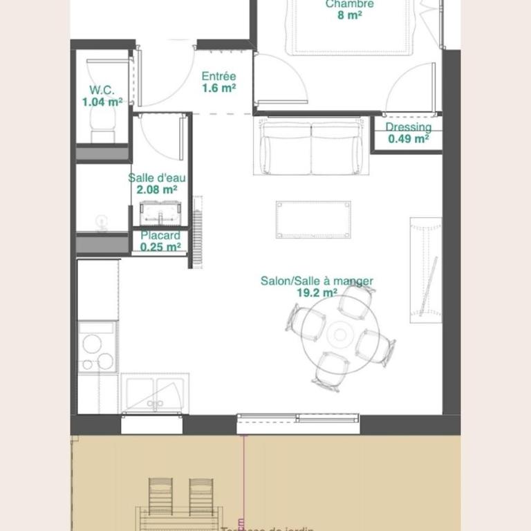 La Villa du Bois d'Amour - Apartment mit Terrasse - 12
