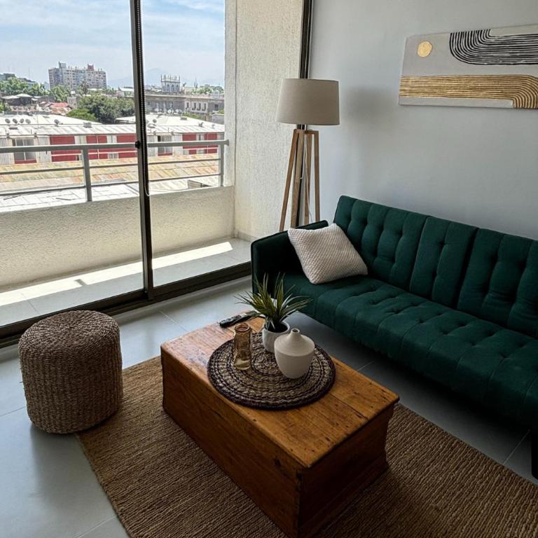 Depto Céntrico + Metro • 2D / 1B • 4 Pax - Apartamento de 2 dormitorios con vistas al jardín - 10