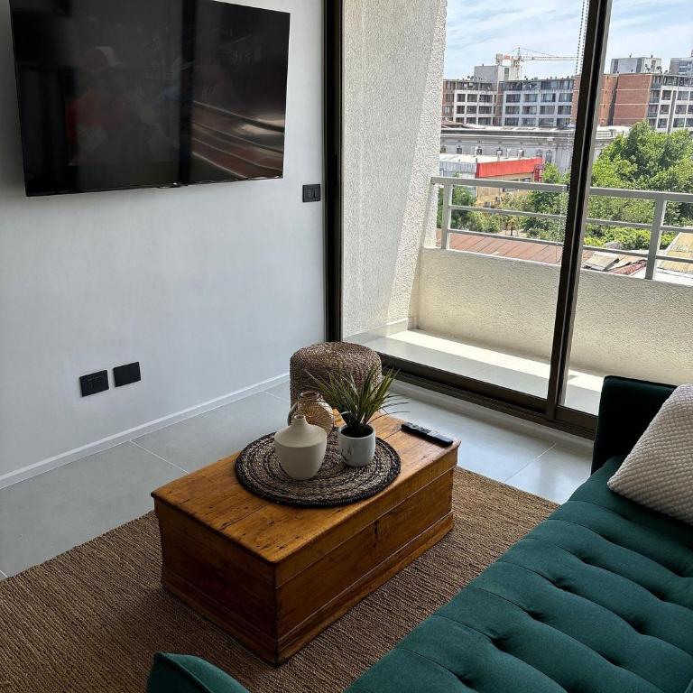 Depto Céntrico + Metro • 2D / 1B • 4 Pax - Apartamento de 2 dormitorios con vistas al jardín - 11