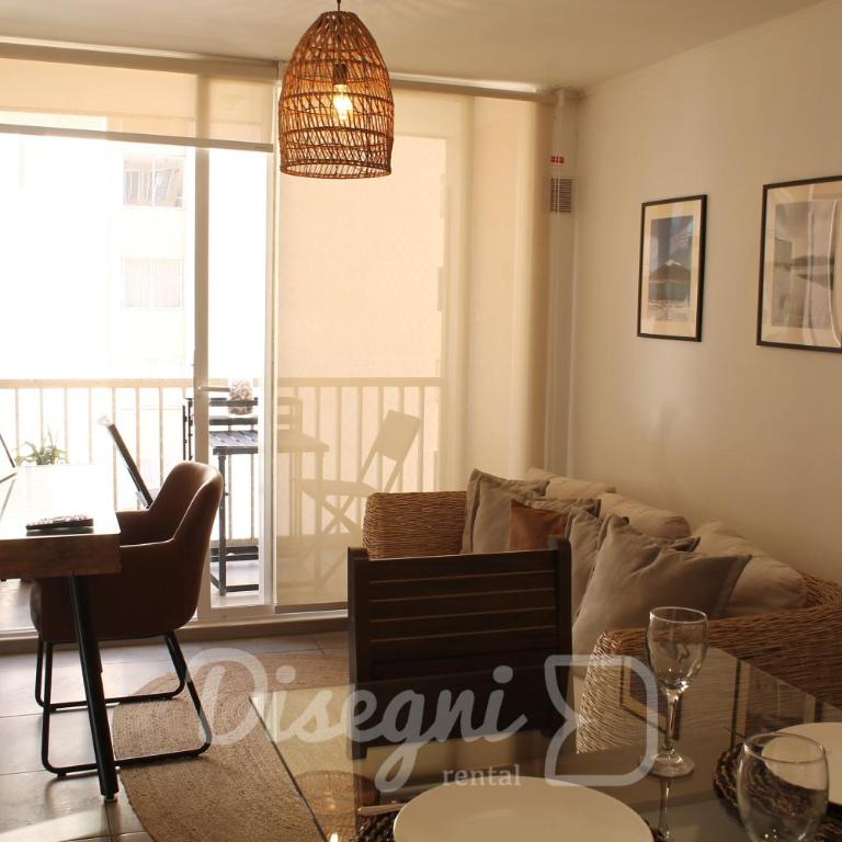 Departamento Central Copiapo, 6 personas, 2 habitaciónes Disegni 09 - Apartamento de 3 dormitorios con balcón - 3
