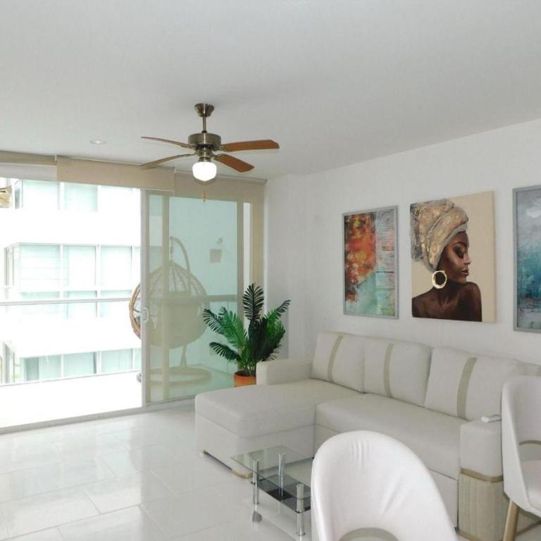 Apartamento Morros 3 Cartagena, Piscina Playa y Mar - One-Bedroom Apartment - 4