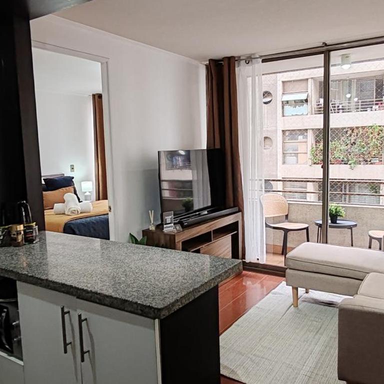 Departamento cercano Movistar Arena, Teatro Capoulican y Teatro Cariola - Apartamento de 1 dormitorio - 2