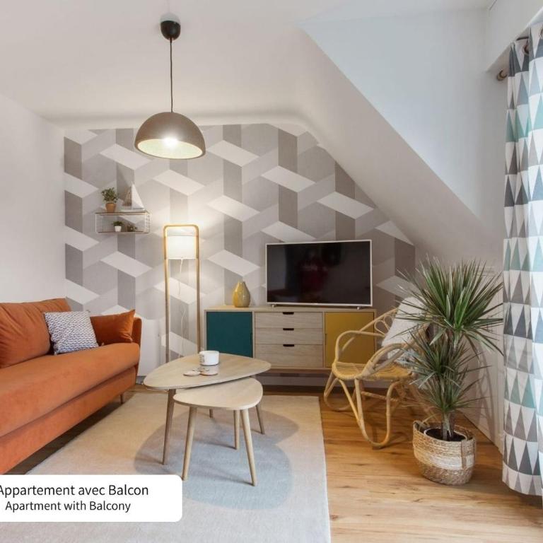 La Villa du Bois d'Amour - Apartment mit Balkon - 14