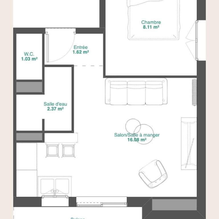 La Villa du Bois d'Amour - Apartment mit Balkon - 5