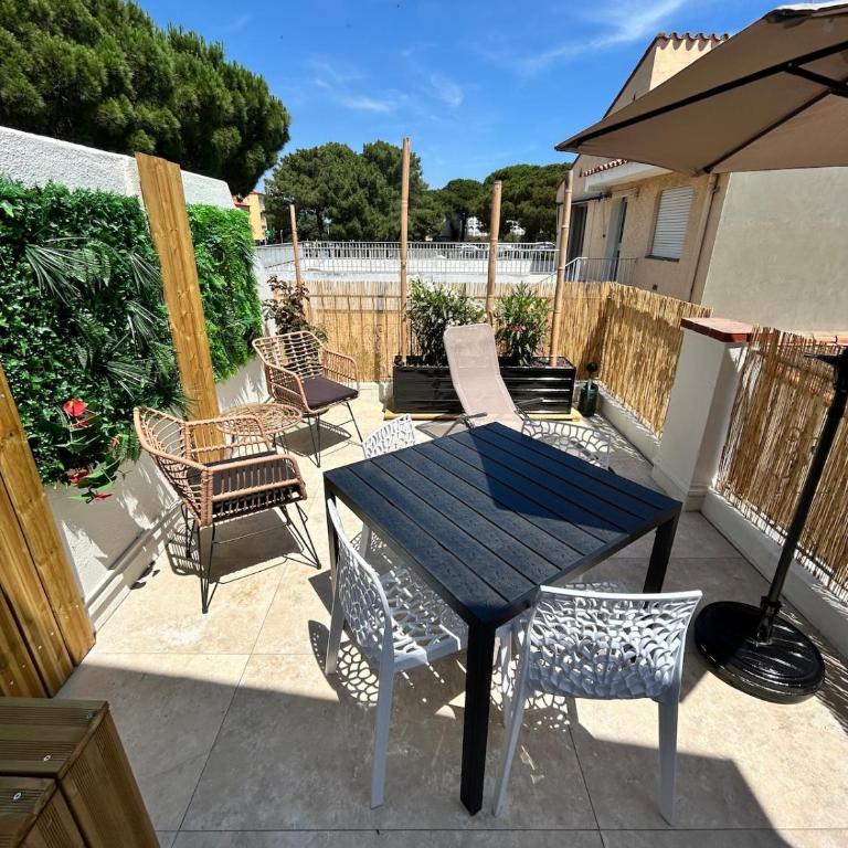 Le Crépuscule Terrace, beach - Apartment mit Terrasse - 1