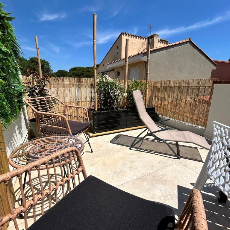 Le Crépuscule Terrace, beach - Apartment mit Terrasse - 14
