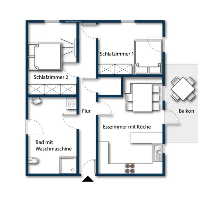 MaLa 1 - Apartment mit 2 Schlafzimmern und Bergblick - 19