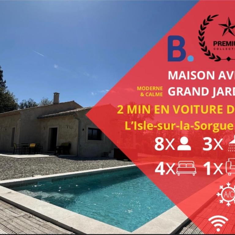 Charmante maison avec piscine et grand jardin - Maison 1 Chambre - 1