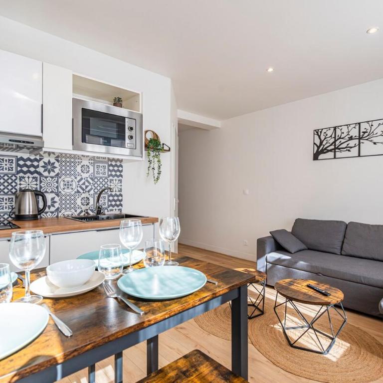 Appartement Moderne à Reims 4 Personnes, Wi-Fi, Climatisation & Confort - One-Bedroom Apartment - 6