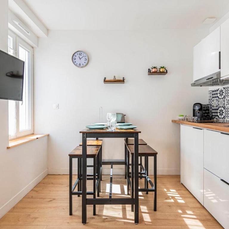 Appartement Moderne à Reims 4 Personnes, Wi-Fi, Climatisation & Confort - One-Bedroom Apartment - 7