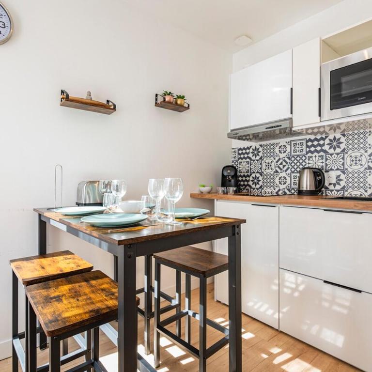 Appartement Moderne à Reims 4 Personnes, Wi-Fi, Climatisation & Confort - One-Bedroom Apartment - 8