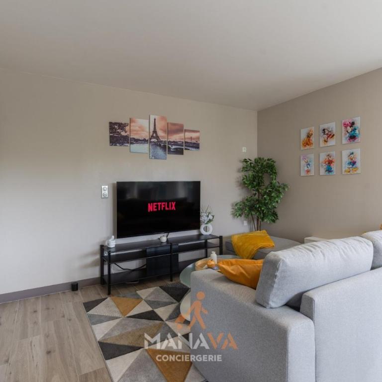 Le Bora, 6 pers, 10 min Disneyland Paris - Appartement 2 Chambres avec Balcon - 10