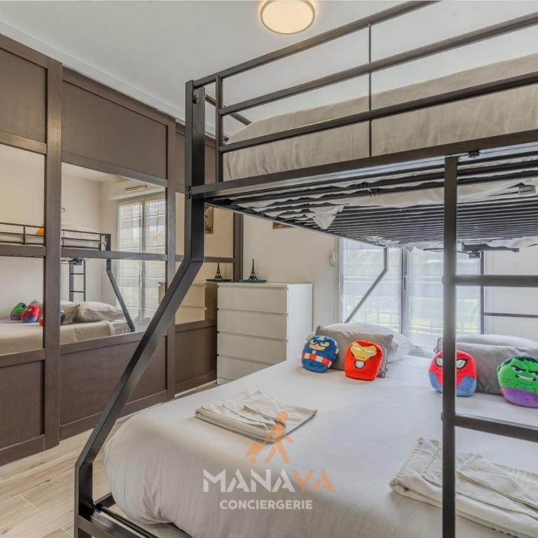 Le Bora, 6 pers, 10 min Disneyland Paris - Appartement 2 Chambres avec Balcon - 24