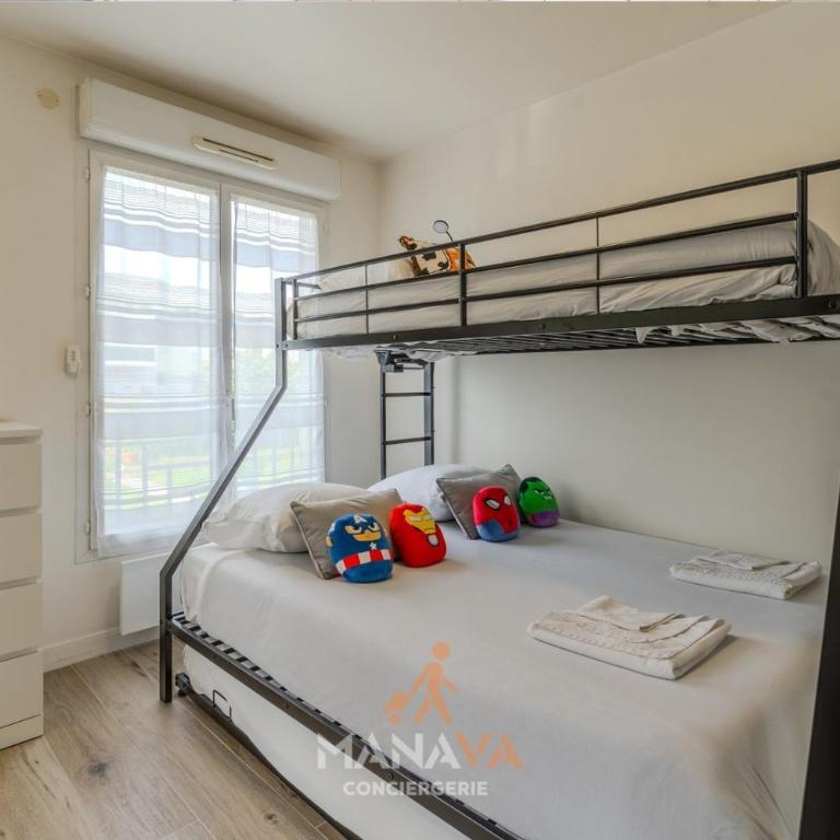 Le Bora, 6 pers, 10 min Disneyland Paris - Appartement 2 Chambres avec Balcon - 4
