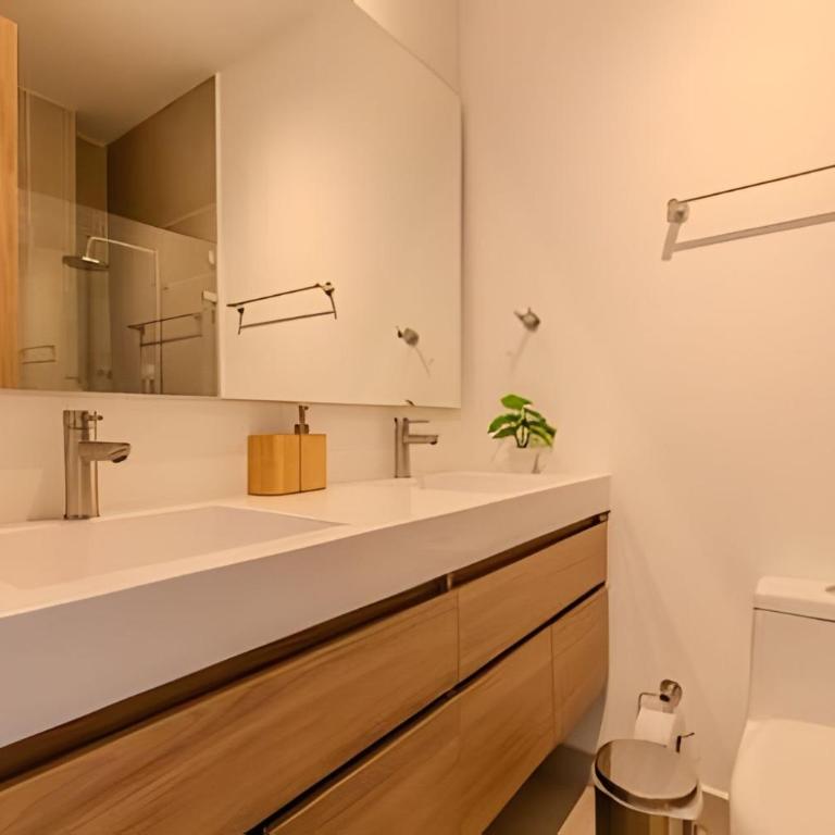 Vista a Laguna cristalina + 2 alc + parking - Two-Bedroom Apartment with Pool View - 13