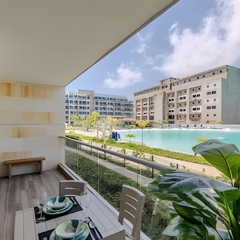 Vista a Laguna cristalina + 2 alc + parking - Two-Bedroom Apartment with Pool View - 16