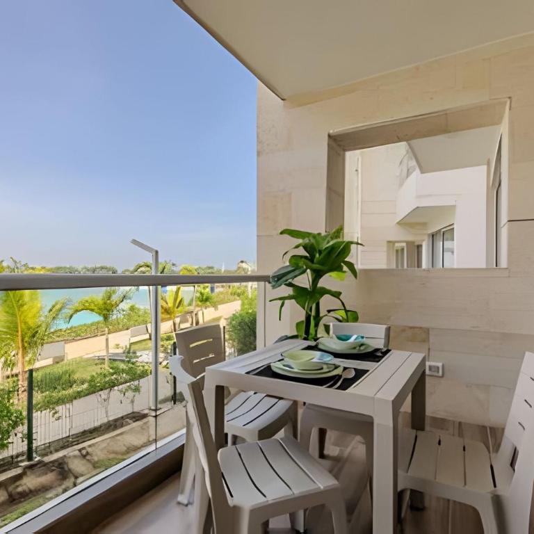 Vista a Laguna cristalina + 2 alc + parking - Two-Bedroom Apartment with Pool View - 20