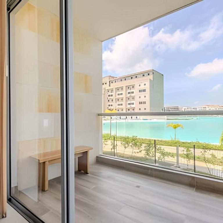 Vista a Laguna cristalina + 2 alc + parking - Two-Bedroom Apartment with Pool View - 21