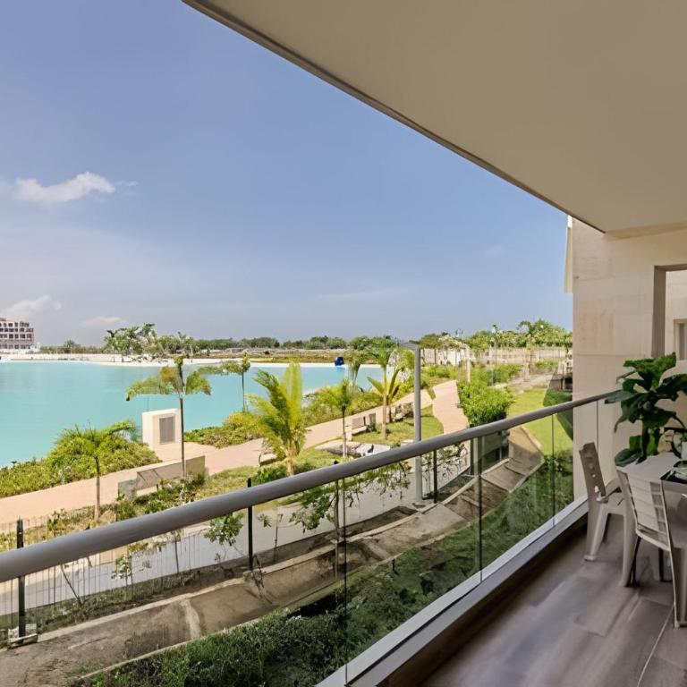 Vista a Laguna cristalina + 2 alc + parking - Two-Bedroom Apartment with Pool View - 19
