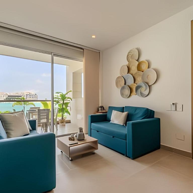 Vista a Laguna cristalina + 2 alc + parking - Two-Bedroom Apartment with Pool View - 27