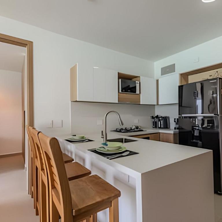 Vista a Laguna cristalina + 2 alc + parking - Two-Bedroom Apartment with Pool View - 33