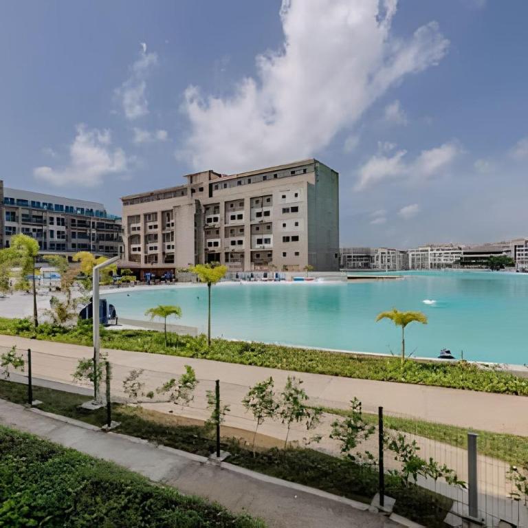 Vista a Laguna cristalina + 2 alc + parking - Two-Bedroom Apartment with Pool View - 42