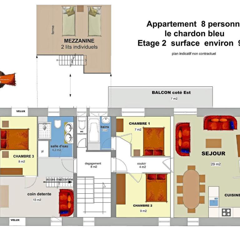 Appartement 4 pièces avec mezzanine, Wifi, Animaux admis, Parking - FR-1-263-594 - Appartamento - 10