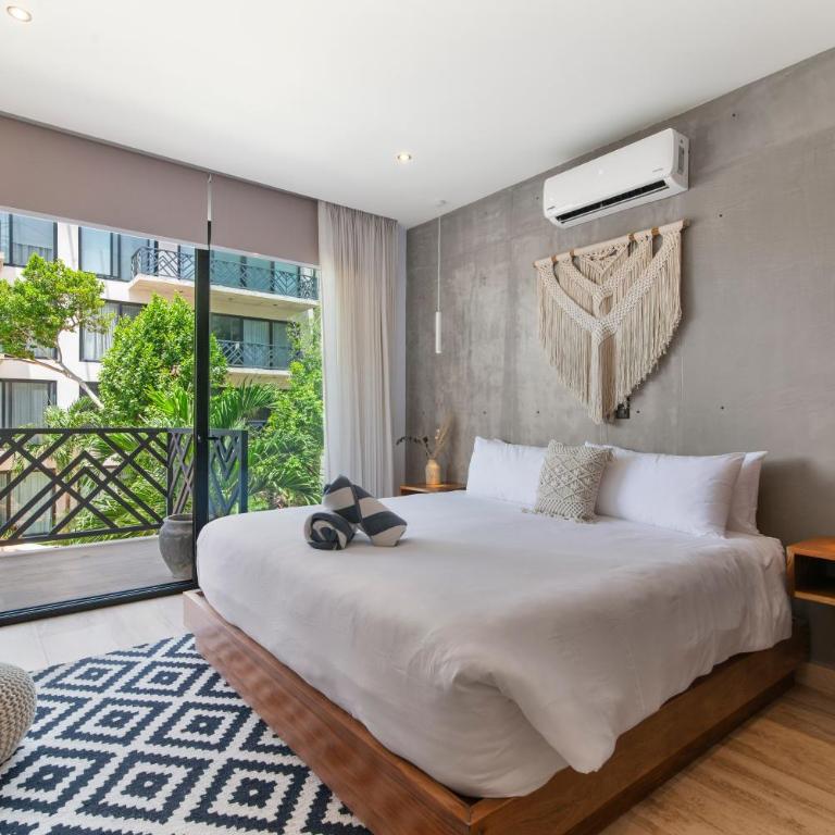 Unwind | Private Balcony & Rooftop Pools | Casago - Apartamento Estudio con cama grande - 14