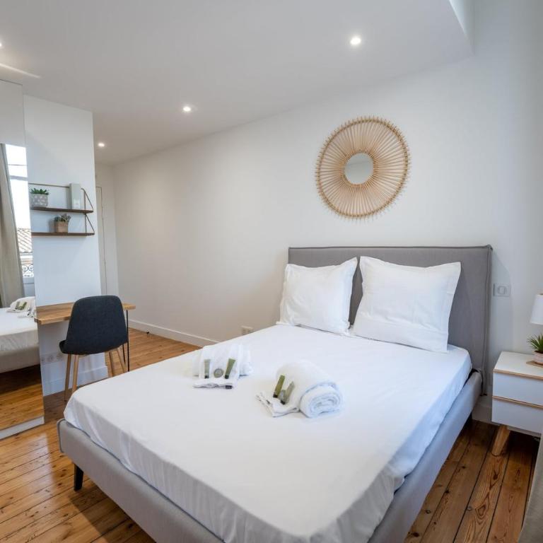 Résidence Coliving Bordeaux : Chambres Privées Tout Inclus - Chambre Double avec Salle de Bains Privative - 3