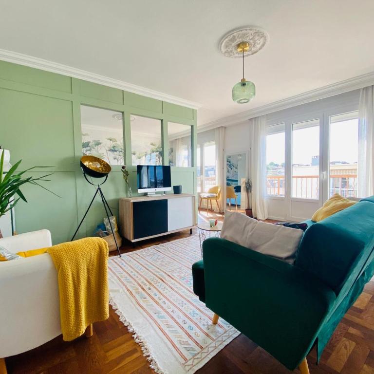 La Parenthèse océane, avec balcon et parking - Appartement 3 Chambres - 54