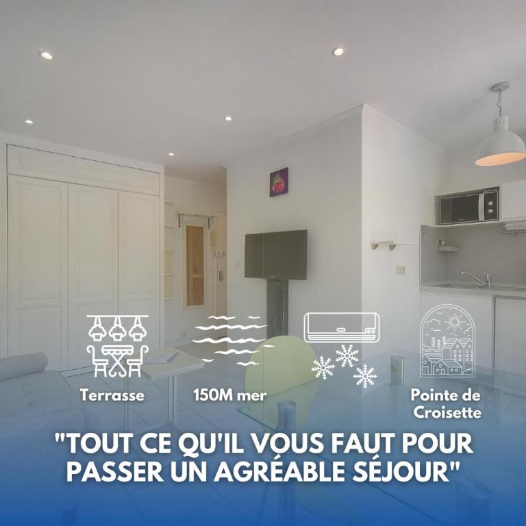 Tine -Croisette-150M Plage- VCA - Studio mit Terrasse - 1