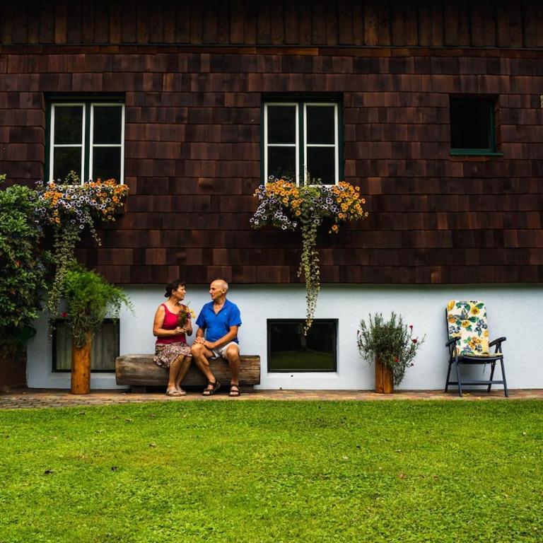Ferienholzhaus in Sankt Gallen im Gesäuse in der Steiermark - Apartment mit 2 Schlafzimmern und Bergblick - 14