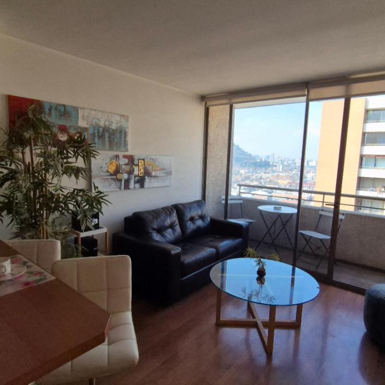 Apartamento Pet-Friendly, Piscina, Vista Cerro San Cristobal, Santiago - One-Bedroom Apartment - 3