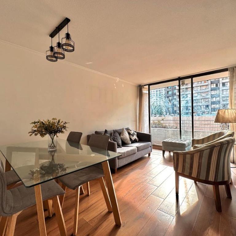 Departamento 1 habitación, A pasos del metro Santa Lucia, Cómodo con WIFI - Apartamento de 1 dormitorio - 1