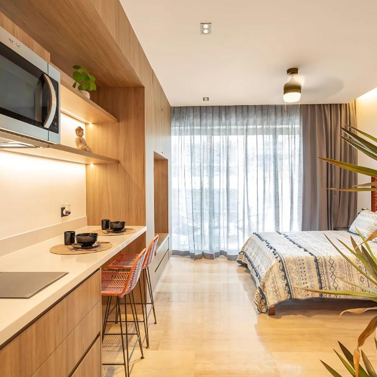 Cozy Studio with Rooftop Pool in Downtown Playa - Apartamento de 2 dormitorios - 1
