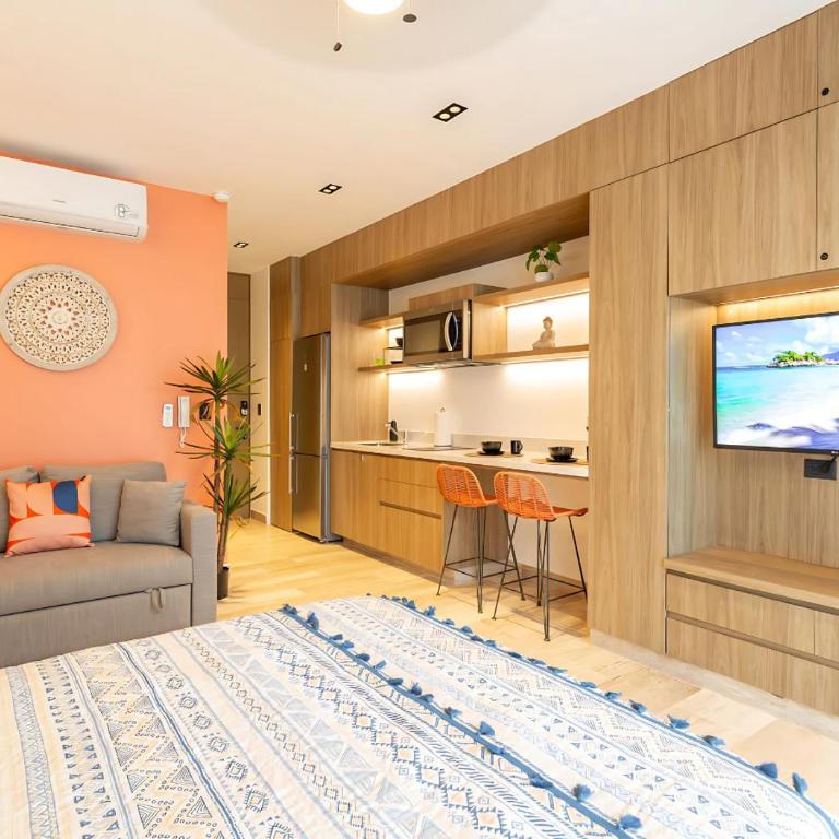 Cozy Studio with Rooftop Pool in Downtown Playa - Apartamento de 2 dormitorios - 6